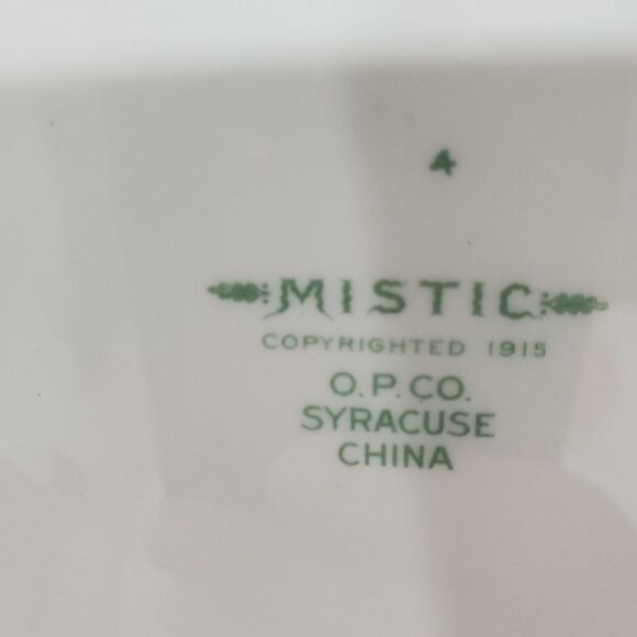 VINTAGE Syracuse Mistic Blue coup Soup Bowls Set of 3 - Picture 5 of 5